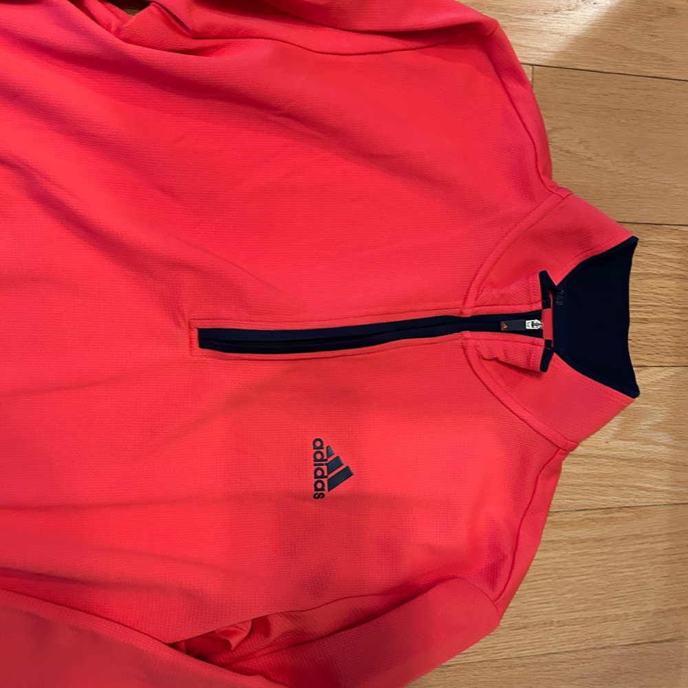 Adidas Coral Half-Zip Top